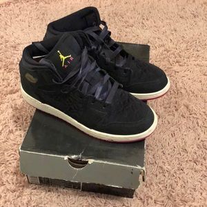 Black and white Jordans